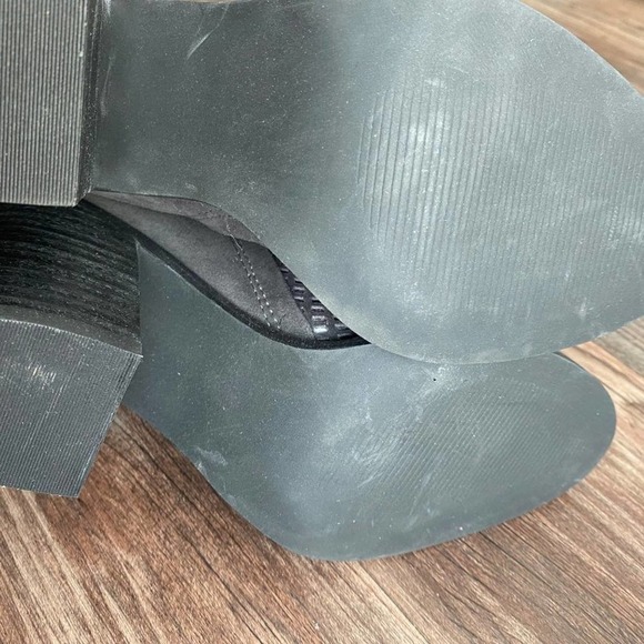Steve Madden sz 6 M suede leather‎ mesh ankle heel boots NWT - Picture 5 of 7